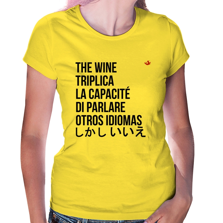 Baby Look The wine triplica la capacité di parlare otros idiomas - Amarela