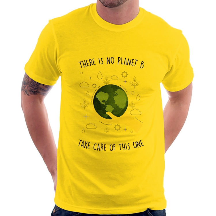 Camiseta There is no planet B - Amarela