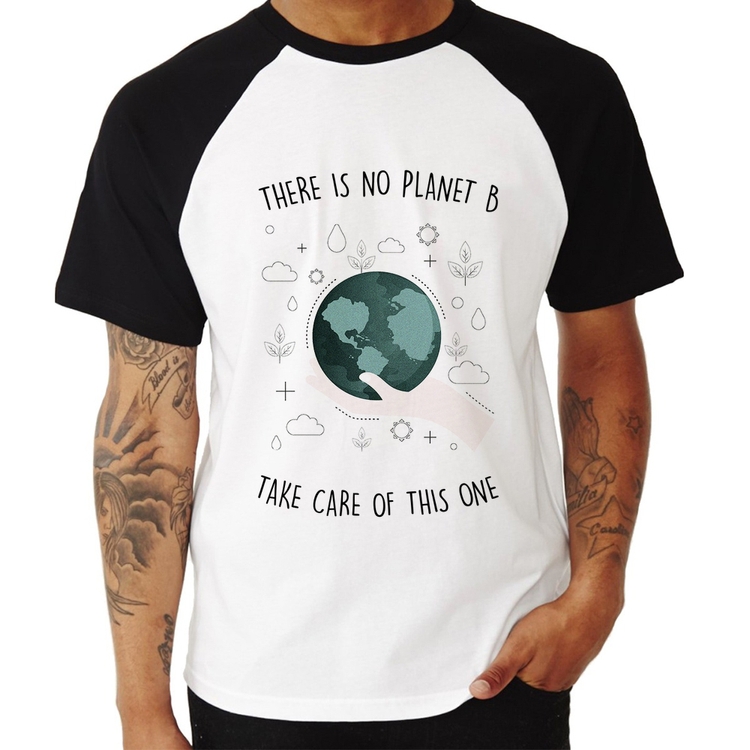 Camiseta Raglan There is no planet B