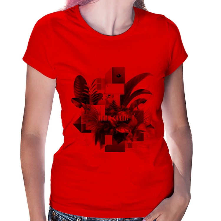 Baby Look Think Green - Vermelha