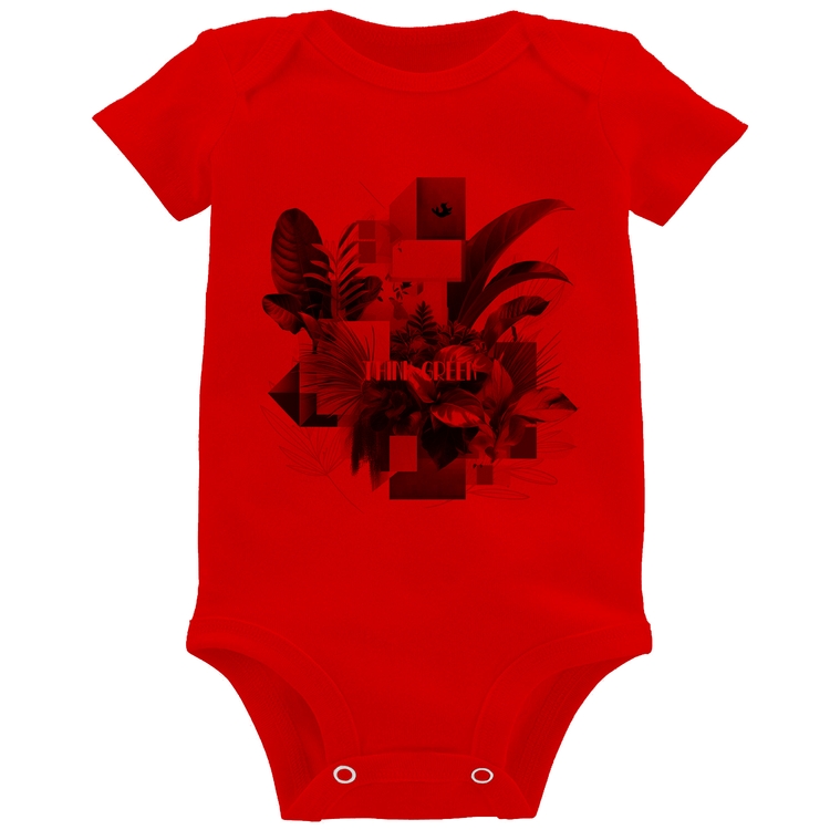 Body Bebê Think Green - Vermelho