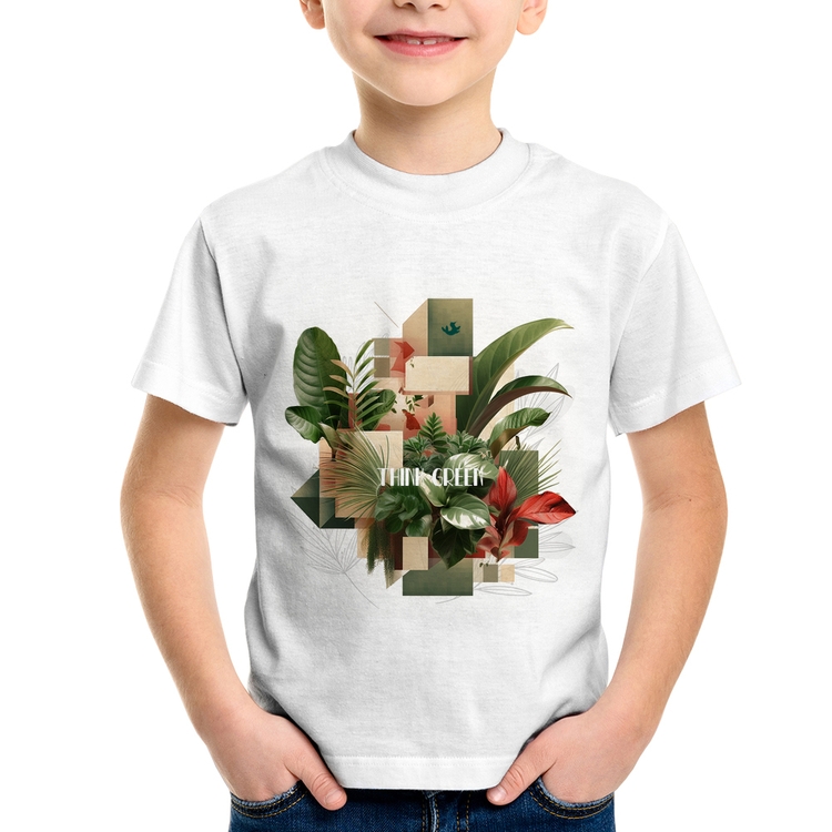 Camiseta Infantil Think Green