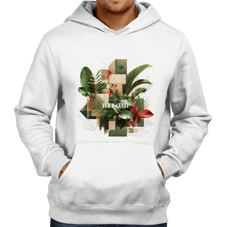 Moletom Think Green - Branco