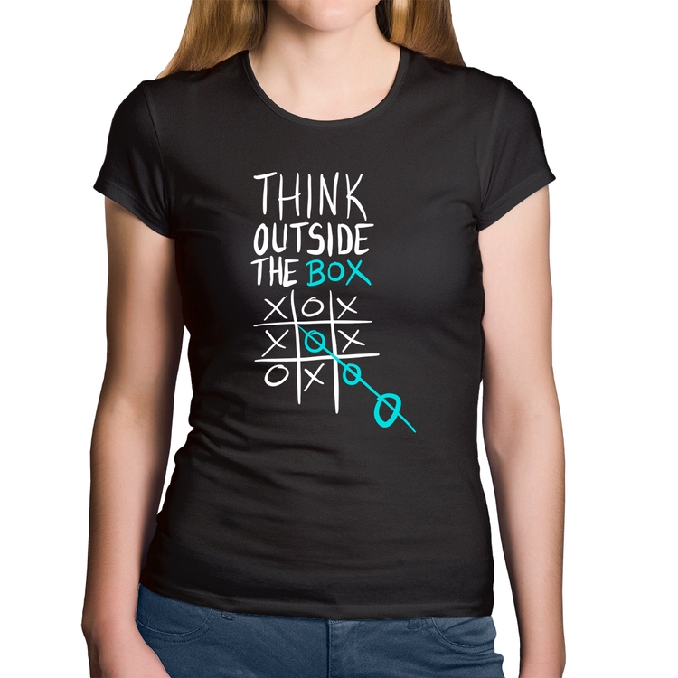 Baby Look Algodão Think Outside The Box