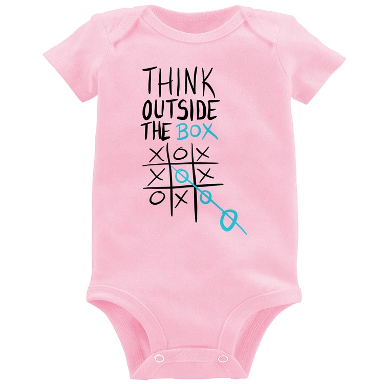 Body Bebê Think Outside The Box - Rosa Bebê