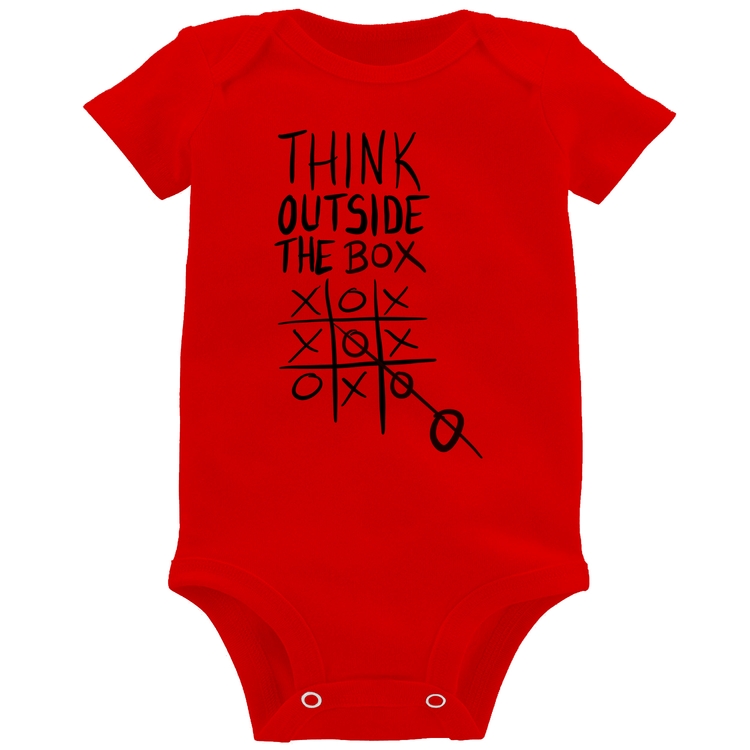 Body Bebê Think Outside The Box - Vermelho