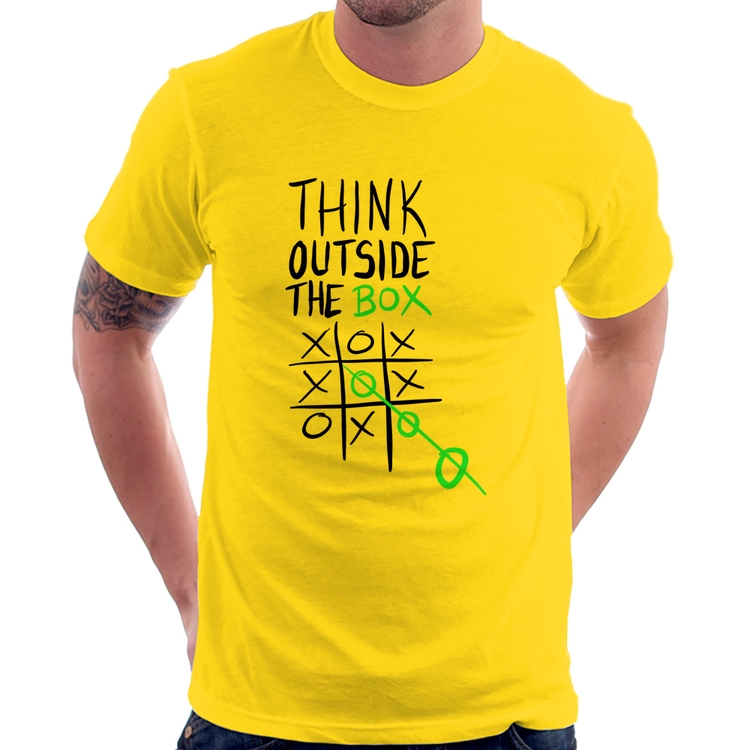 Camiseta Think Outside The Box - Amarela
