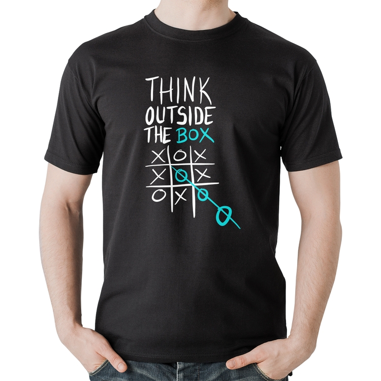 Camiseta Algodão Think Outside The Box