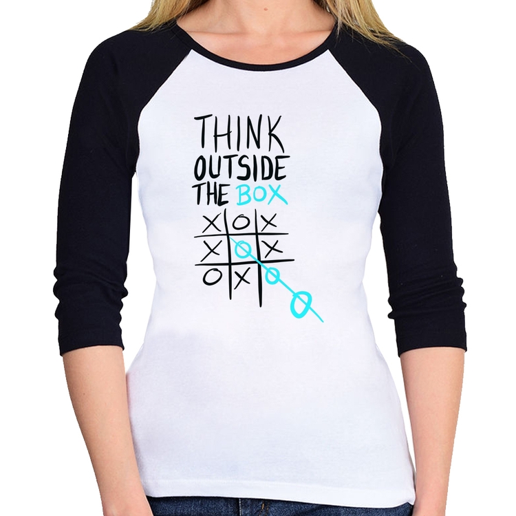 Baby Look Raglan Think Outside The Box Manga 3/4