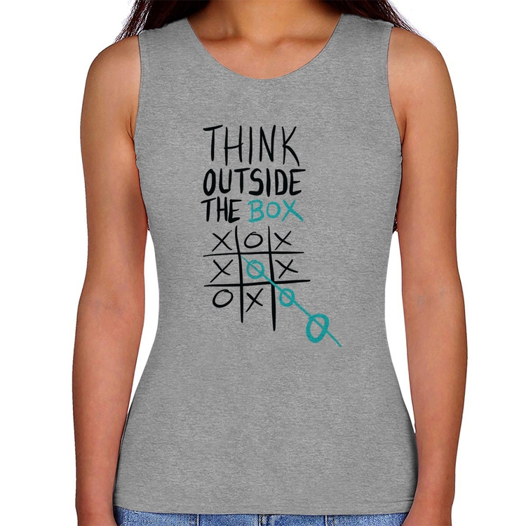 Regata Feminina Think Outside The Box - Cinza