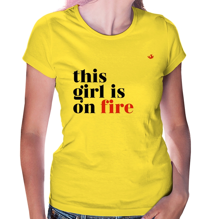 Baby Look This girl is on fire - Amarela