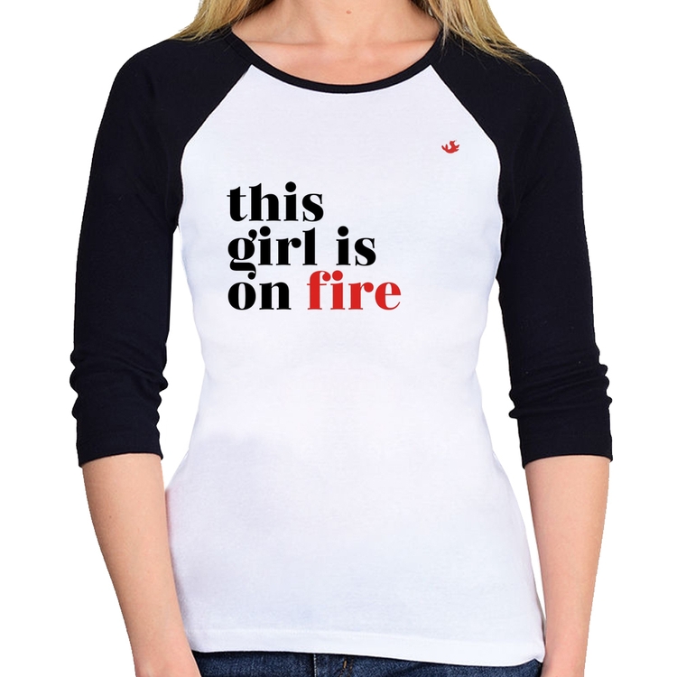 Baby Look Raglan This girl is on fire Manga 3/4