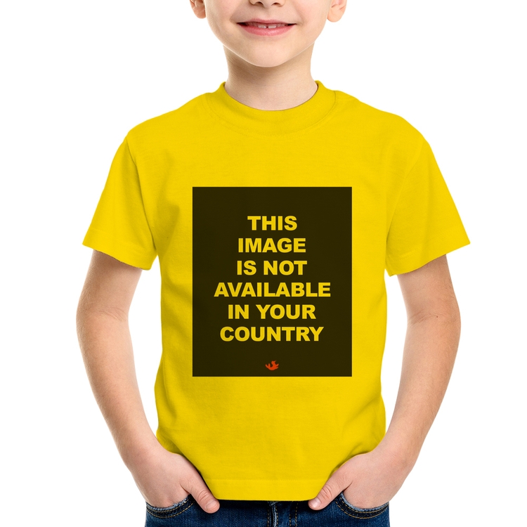 Camiseta Infantil This image is not available in your country - Amarela