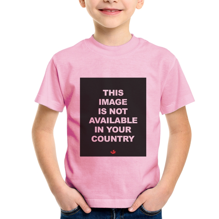 Camiseta Infantil This image is not available in your country - Rosa Bebê