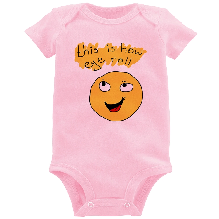 Body Bebê This Is How Eye Roll - Rosa Bebê