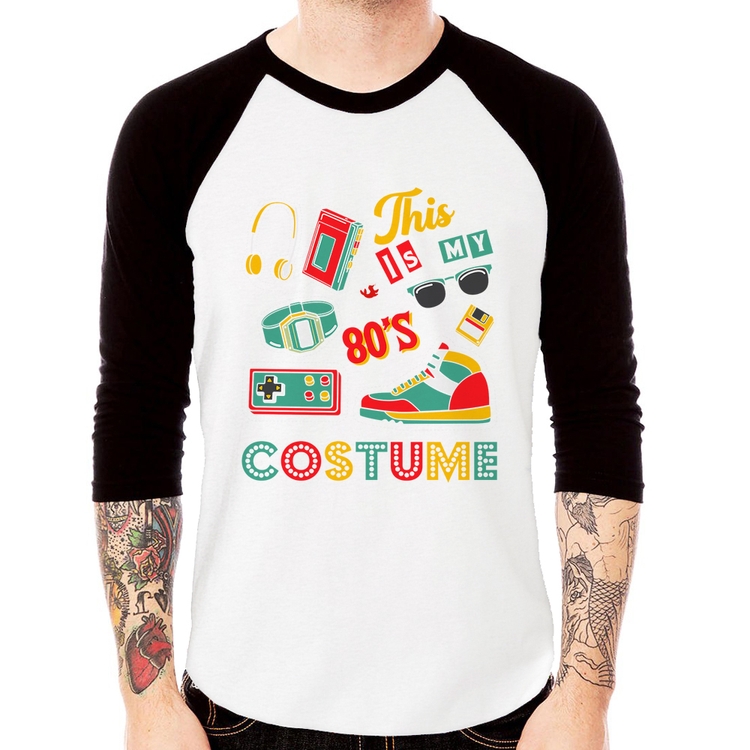 Camiseta Raglan This is my 80's costume Manga 3/4