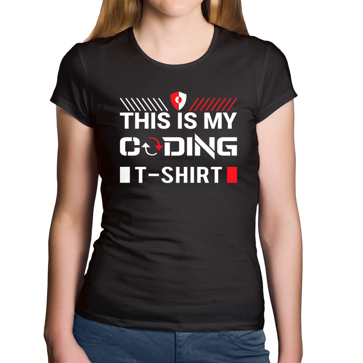 Baby Look Algodão This is my coding t-shirt
