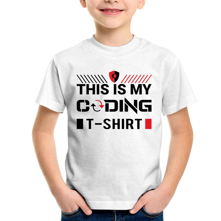 Camiseta Infantil This is my coding t-shirt