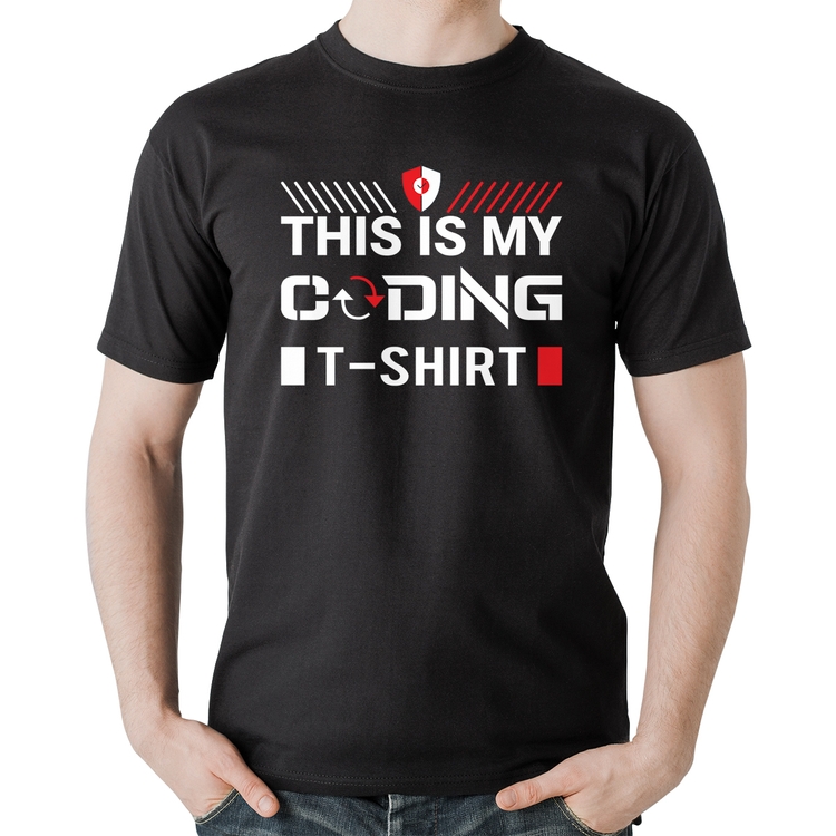 Camiseta Algodão This is my coding t-shirt
