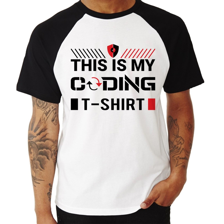 Camiseta Raglan This is my coding t-shirt