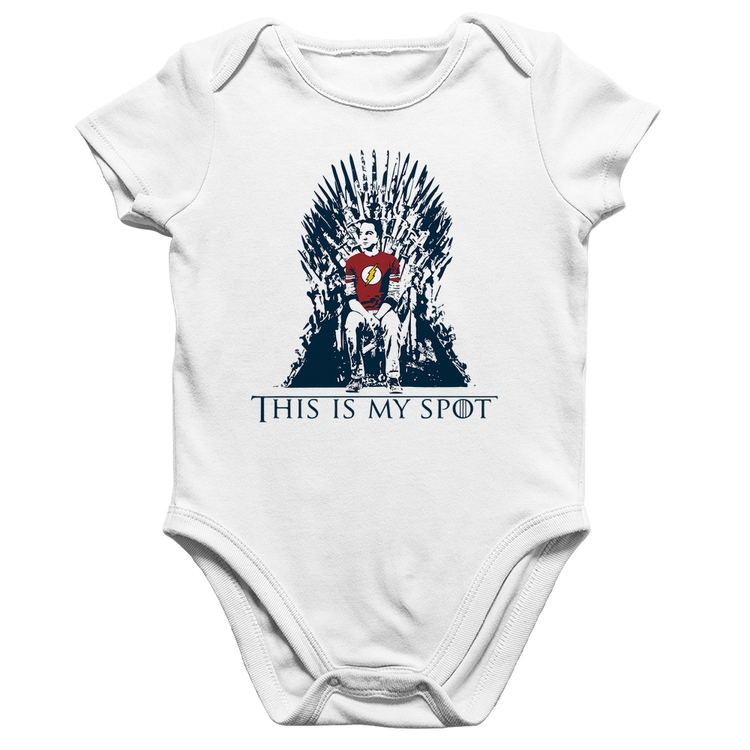 Body Bebê Algodão This Is My Spot - Branco