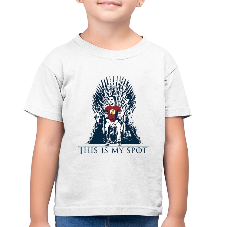 Camiseta Algodão Infantil This Is My Spot - Branca