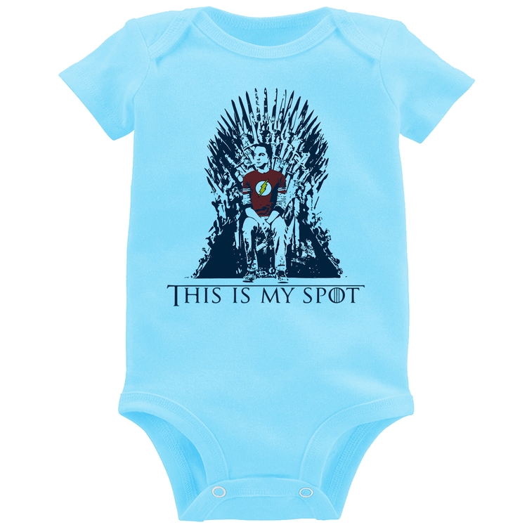 Body Bebê This Is My Spot - Azul Bebê