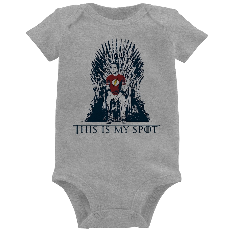 Body Bebê This Is My Spot - Cinza