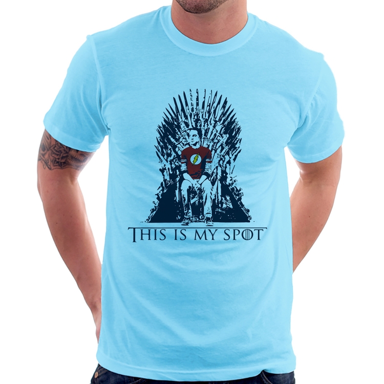 Camiseta This Is My Spot - Azul Bebê