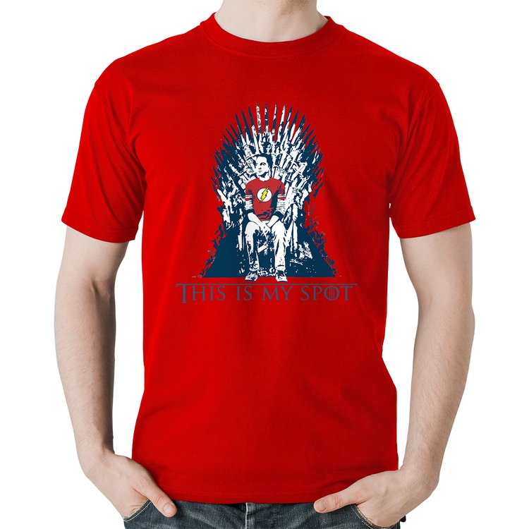 Camiseta Algodão This Is My Spot - Vermelha