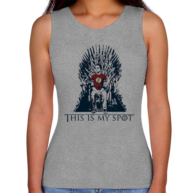 Regata Feminina This Is My Spot - Cinza