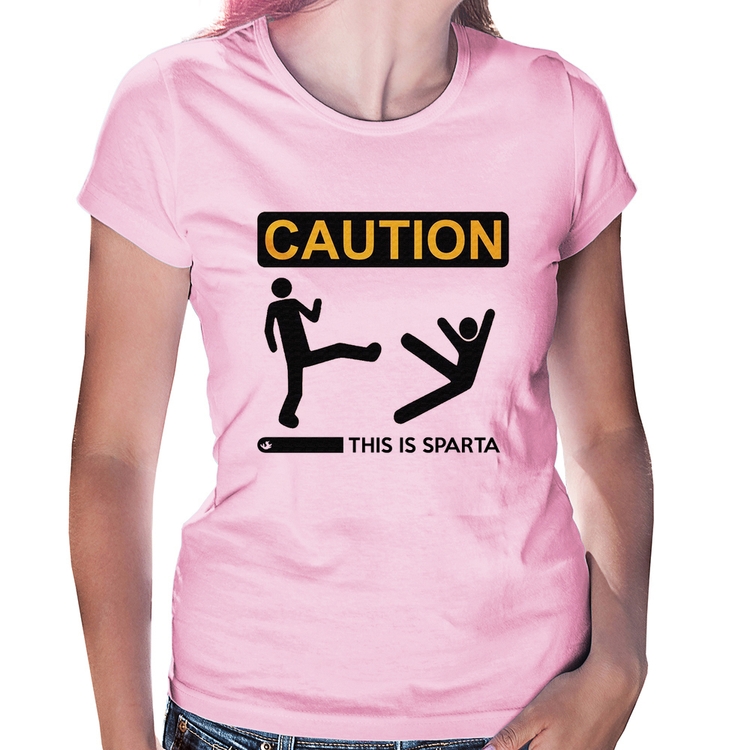 Baby Look This is Sparta - Rosa Bebê