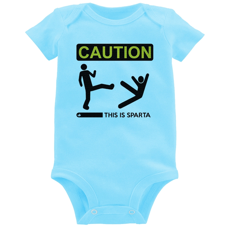 Body Bebê This is Sparta - Azul Bebê