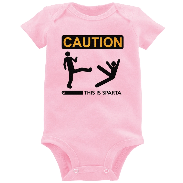 Body Bebê This is Sparta - Rosa Bebê