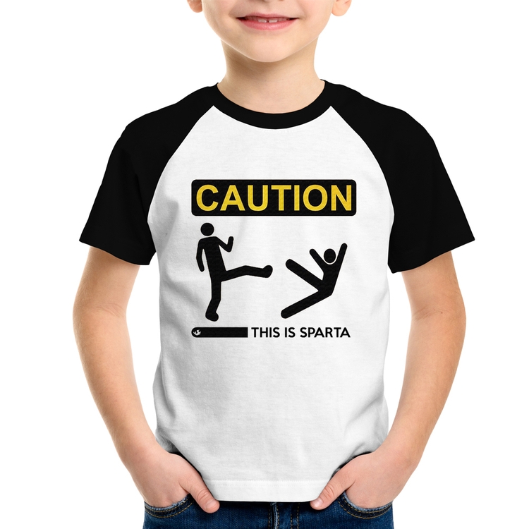 Camiseta Raglan Infantil This is Sparta