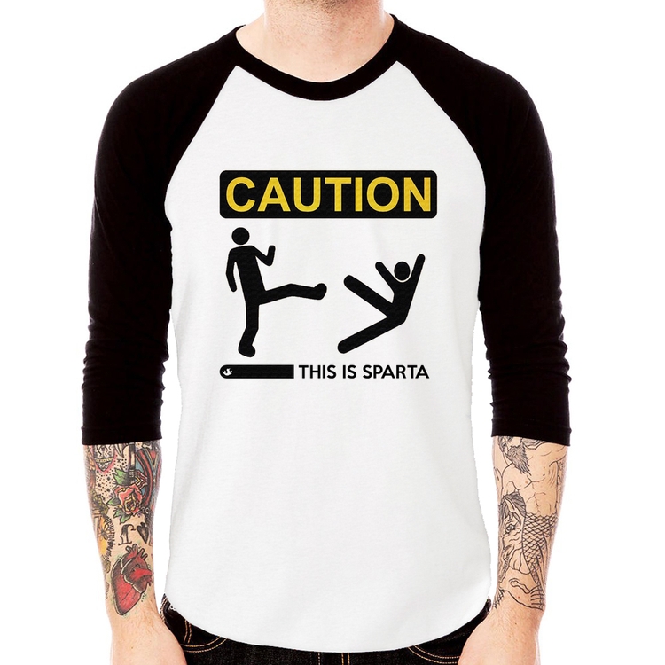 Camiseta Raglan This is Sparta Manga 3/4
