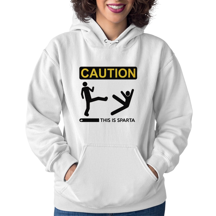 Moletom Feminino This is Sparta - Branco