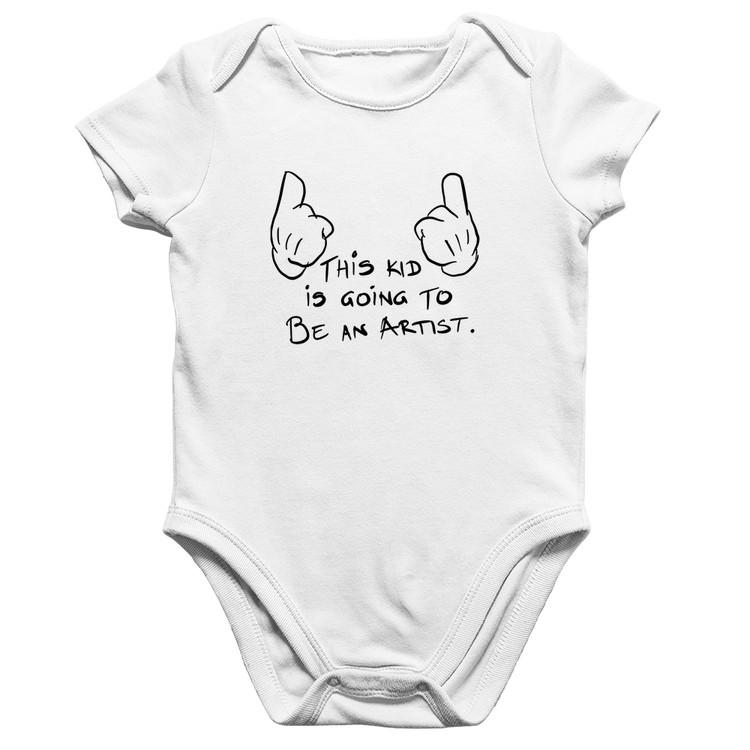 Body Bebê Algodão This kid is going to be an artist - Branco