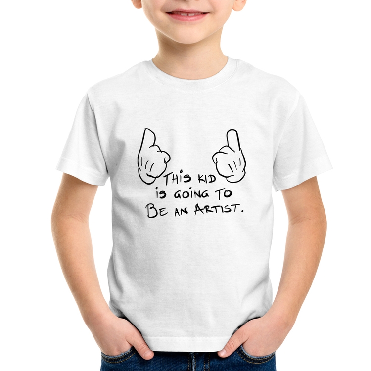 Camiseta Infantil This kid is going to be an artist
