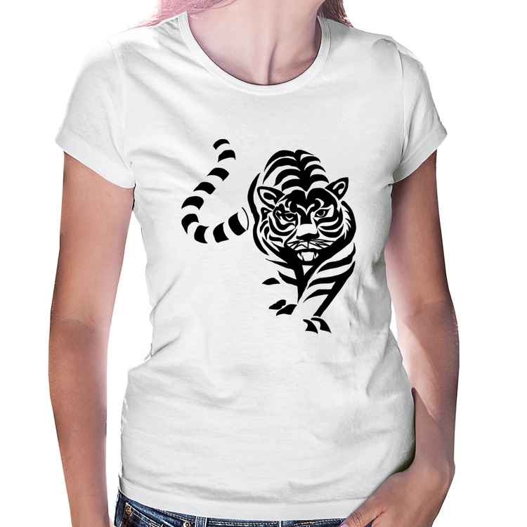 Baby Look Tigre Traços