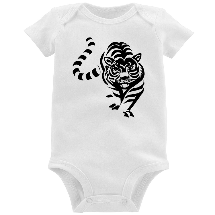 Body Bebê Tigre Traços