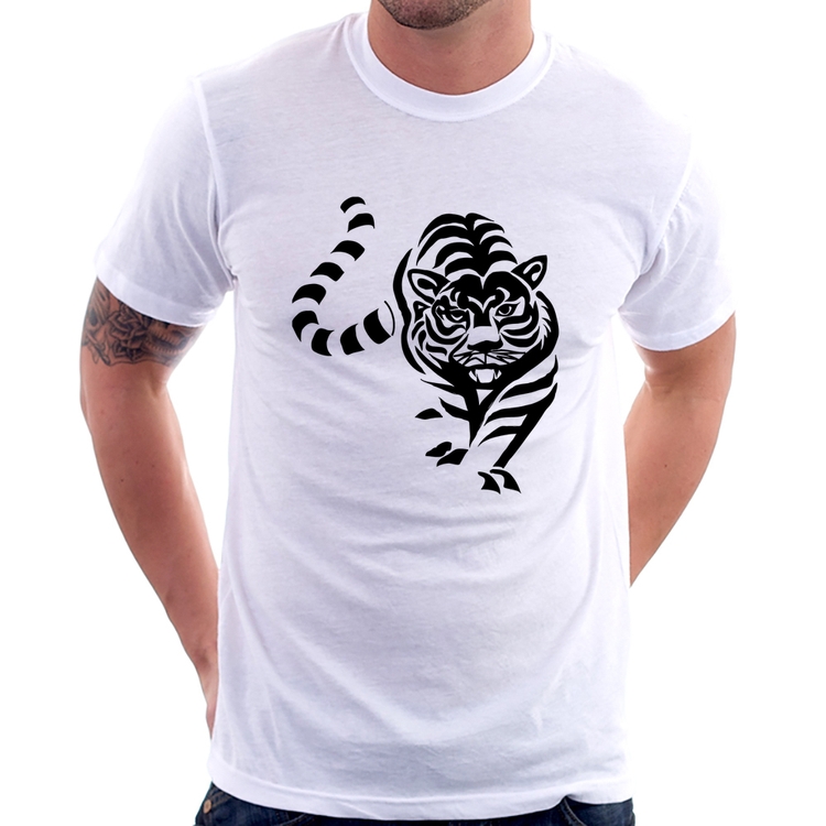 Camiseta Tigre Traços