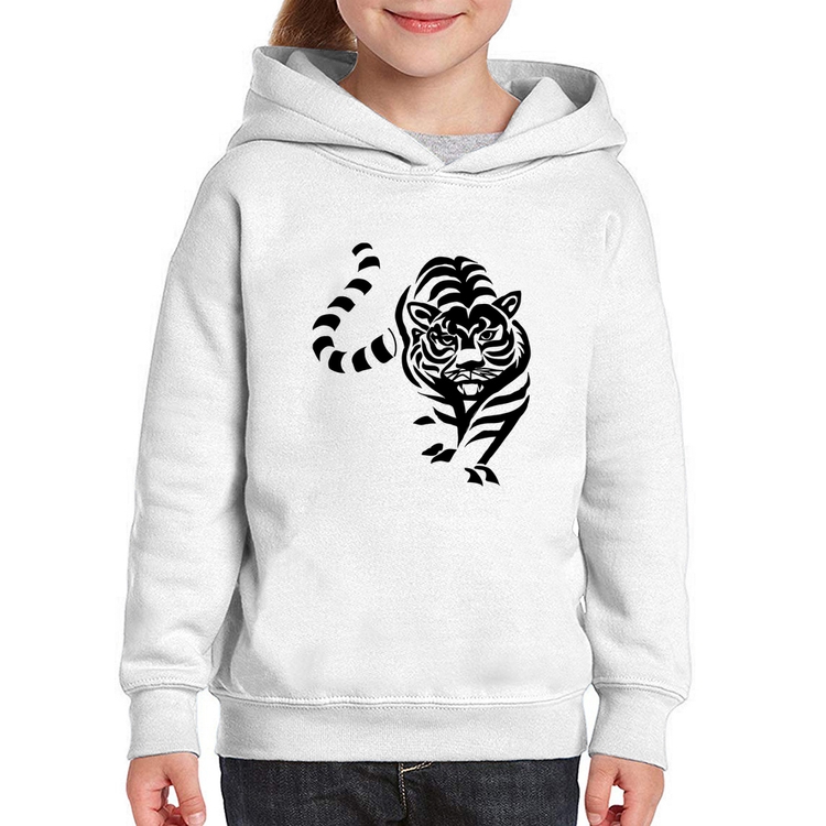 Moletom Infantil Tigre Traços