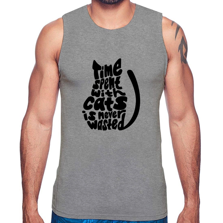 Regata Time spend with cats is never wasted - Cinza