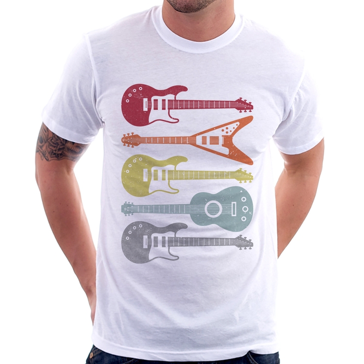 Camiseta Tipos de Guitarra