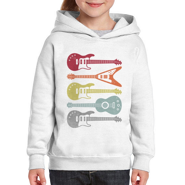 Moletom Infantil Tipos de Guitarra