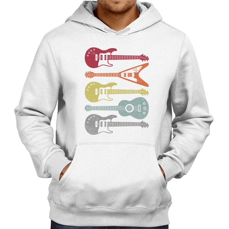Moletom Tipos de Guitarra - Branco