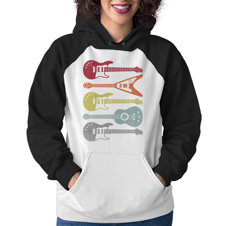 Moletom Feminino Tipos de Guitarra