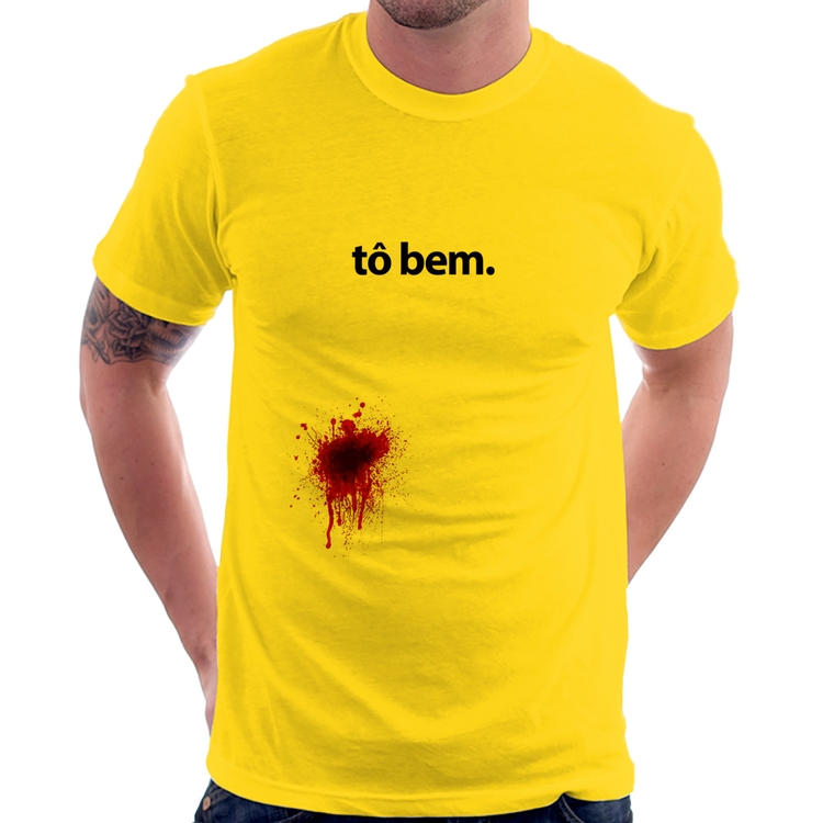 Camiseta tô bem - Amarela