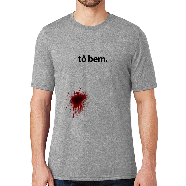 Camiseta tô bem - Cinza
